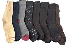 Tommy Hilfiger mens Dress Socks 8 pairs shoe ...
