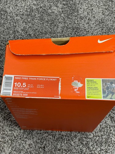 Nike Free Train Force Flyknit Grand purple Mens Size 10.5us New 833275 500 - Picture 8 of 8