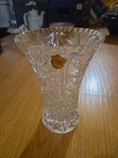 Joska Bodenmais Bleikristallglas Vase Stern ca. 31 cm hoch Vintage