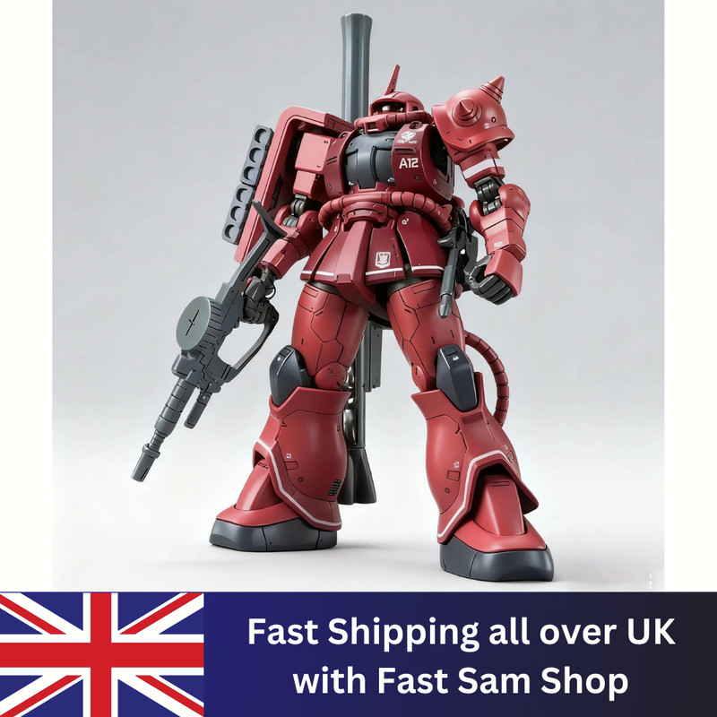 Bandai HG 1/144 MS-06S ZAKU II Red Comet Ver. Gundam Gunpla Kit 57656