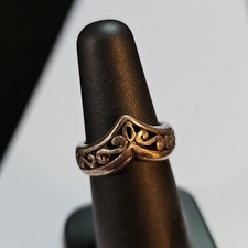 Sterling Silver Vintage 925 Ring, Signed, Size 5