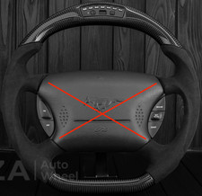 Ford Mustang Cobra Svt Steering Wheel 94-2004 Carbon Fiber Led Alcantara