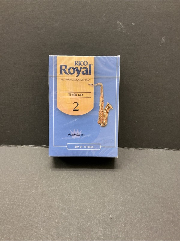 Rico Royal Tenor Saxophone Reeds, Box of 10, Filed Reeds 2 RKB1020