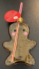NEW Crofton Gingerbread Man Ornament Sipper Cup With Straw Aldi
