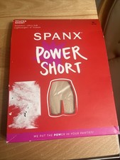 281 . SPANX Women's Power Short Soft Nude XL/TG New Lightweight