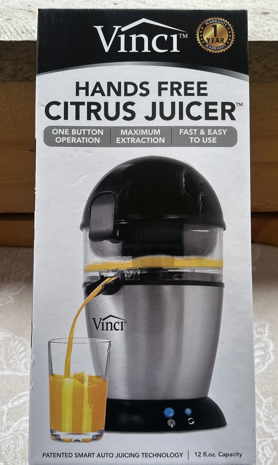 Vinci Hands-Free Electric Citrus Juicer | 1-Button Easy Press Lemon Lime Orange
Opens in a new windo