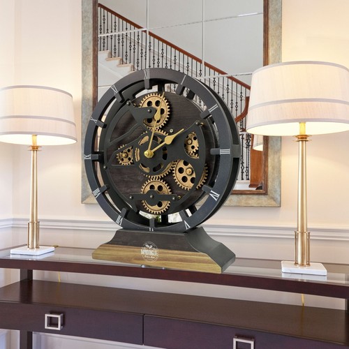 The Gears Reloj CANADA LINE REPISA RELOJ REDONDO (PARED HÍBRIDA) 16 EN VINTAGE NEGRO - Imagen 9 de 12