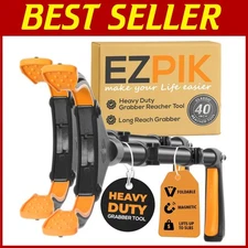 Folding 40" Grabber Reacher Tool for Seniors: Lightweight & User-Friendly Access