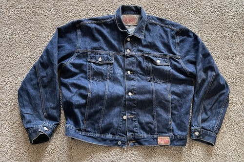 Chaqueta de Colección Guess Para Hombre 3XL Azul Denim Camionero Hecha en EE. UU. - Imagen 1 de 7
