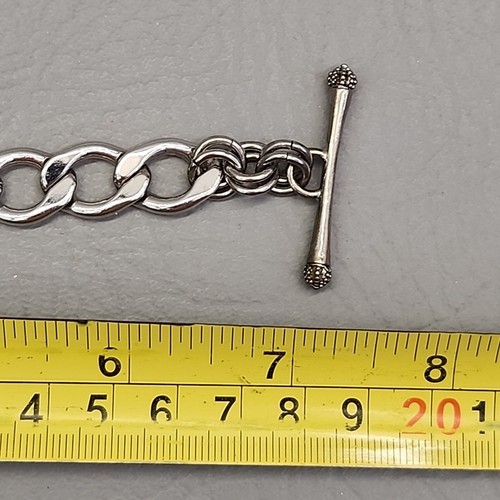Pulsera de cadena Juicy Couture arco corazón cinta colgante tono plata bordillo 7" - Imagen 11 de 11