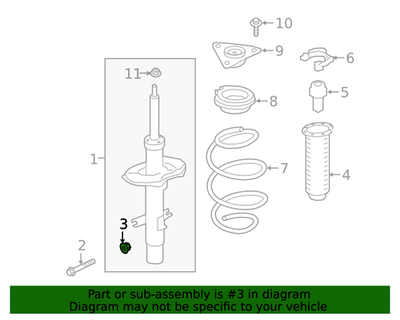 2007-2019 Nissan Lower Ball Joint Spindle Nut Knuckle