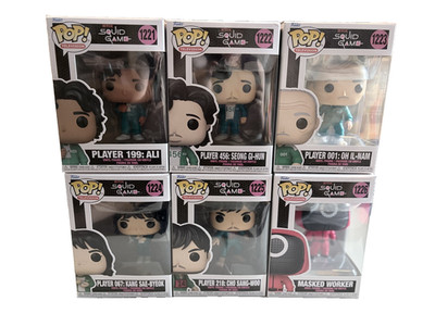 Funko Pop! Squid Game - Serie 1 Set mit 6 Vinyl Figuren (#1221-1226)
