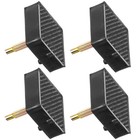 2 Pairs Heel Tips Replacement Caps for High Heels Square Stoppers