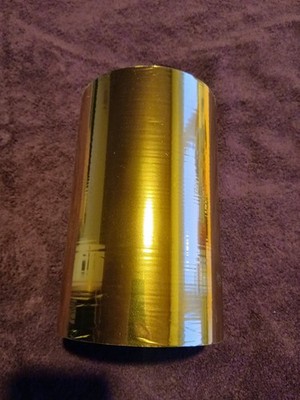 Transferfolie Bügelfolie Große Rolle Gold - aus der Verpackungsindustrie Rest