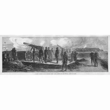 RUSSO-TURKISH WAR Warm Corner at Mukhlis Pasha Tabia - Antique Print 1877