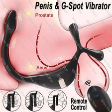 Prostate Massager Vibrator Cock Ring Anal Butt Plug Sex Toys For Men Couples New