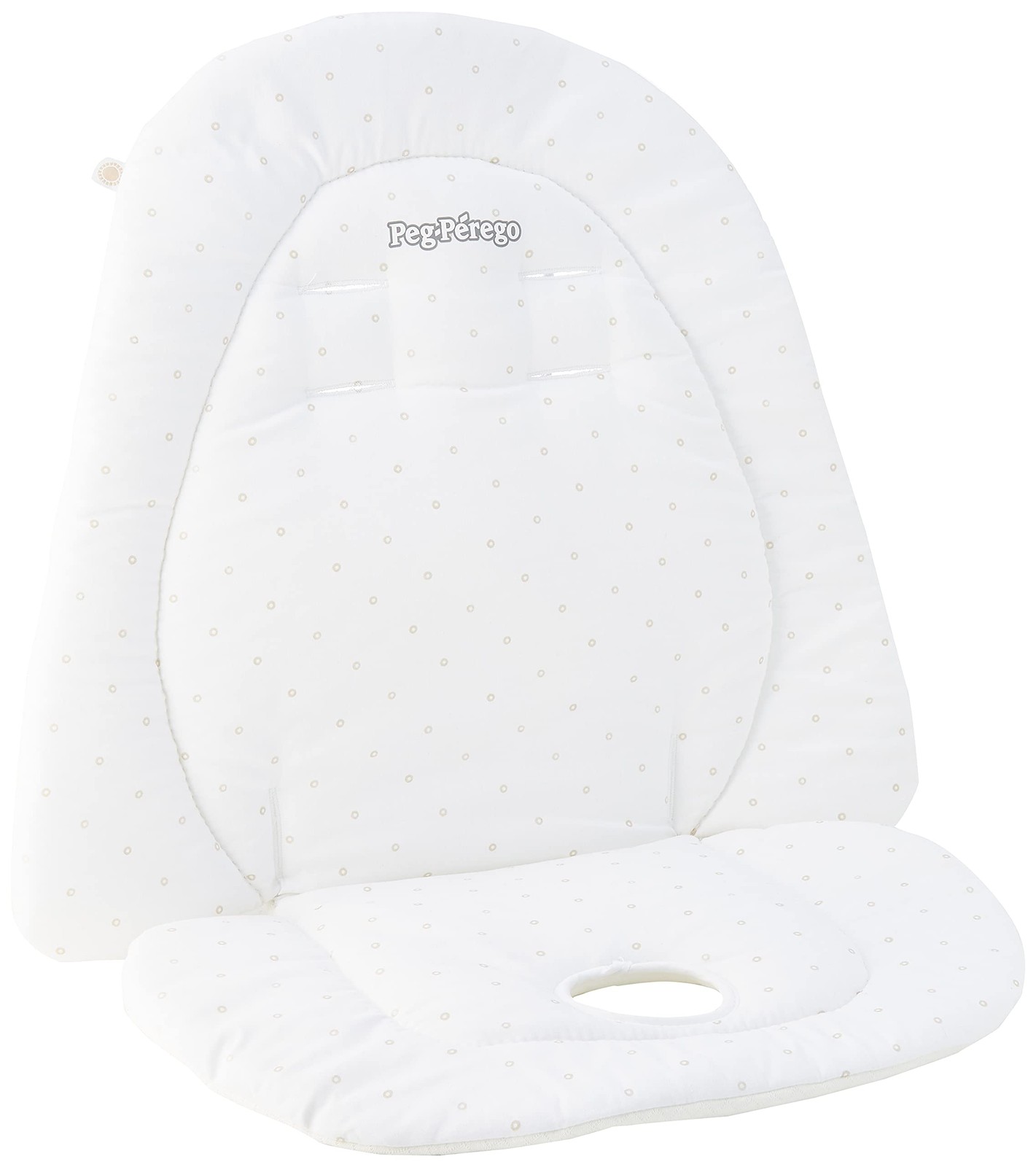 Coussin réducteur matelassé PEG Baby en coton premium et jersey double face gris
