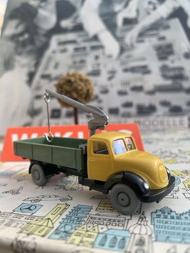 Wiking 1:87 k 1:40 Magirus Sirio replica pappagallo asse a filo modello pubblicitario 2.W. - Foto 2 di 16