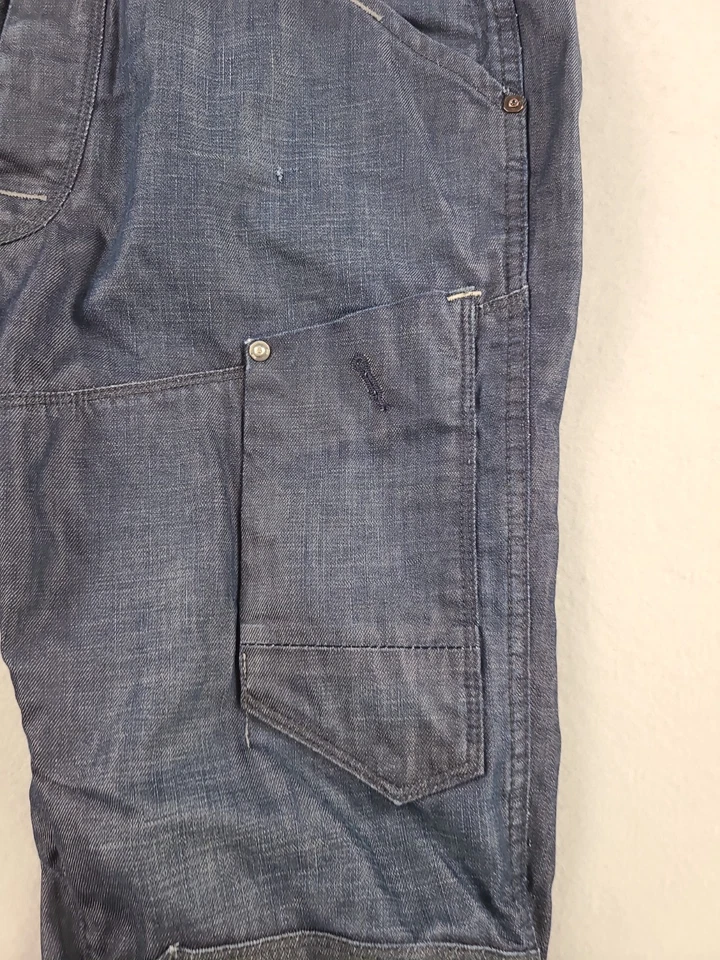 Pantalones de mezclilla G Star Raw 3301 General Taper para hombre 36x34 bolsillos azules patinador Y2K Foto 4 de 4