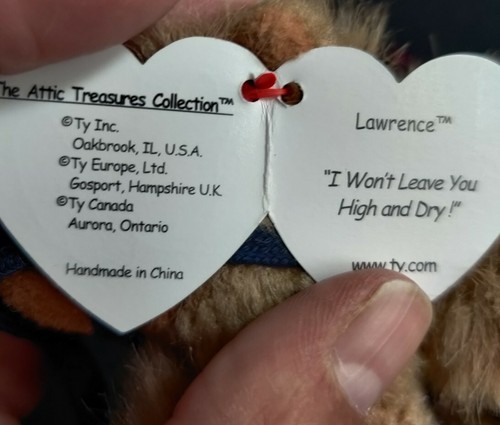 Ty beanie baby lawrence the camel 1993 purple tag rare. #tybeaniebabies - Picture 8 of 8