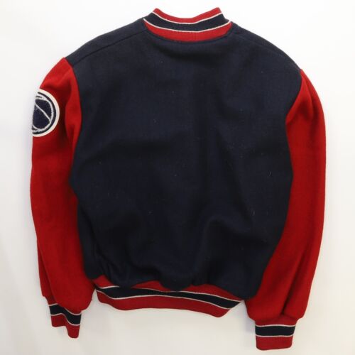 Vintage Basketball Wool Letterman Varsity Jacket Size Medium - Picture 2 of 3