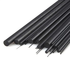 Carbon Fibre Rods Strips 200mm Lengths 1 1.5 2 2.5 3 4 5 6 8 mm Diameter