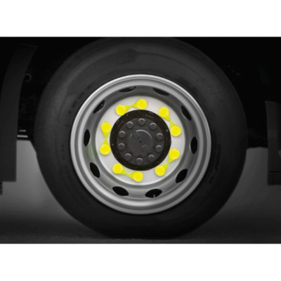 SET 20 SPANNANZANZEIGEN FÜR RADMUTTER LKW PULMAN MIT KAPPE 33 MM