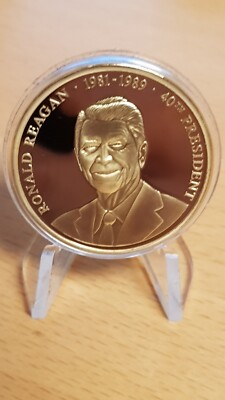 USA Präsidenten Medaille 40th President Ronald Reagan 1981-1989 PP 