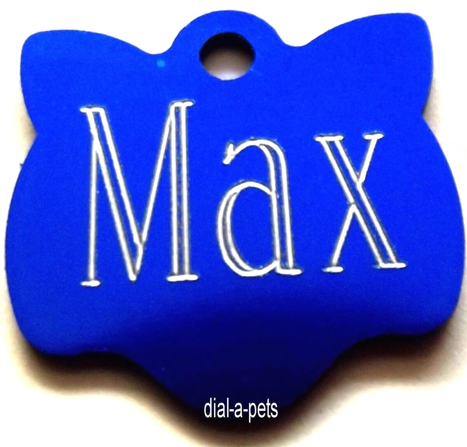 Cat Kitten ID TAG ✦ Personalised ENGRAVING! Cats collar name Discs smallest size - Image 3 of 4