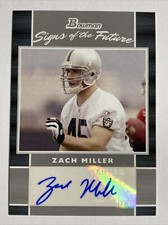 2020 Bowman Football Signs of the Future AUTO #SF-ZM Zach Miller Oakland Raiders