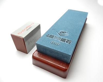 NANIWA CHOSERA Super Ceramics Stone SS-600/#600,w/Holder & Dressing Stone