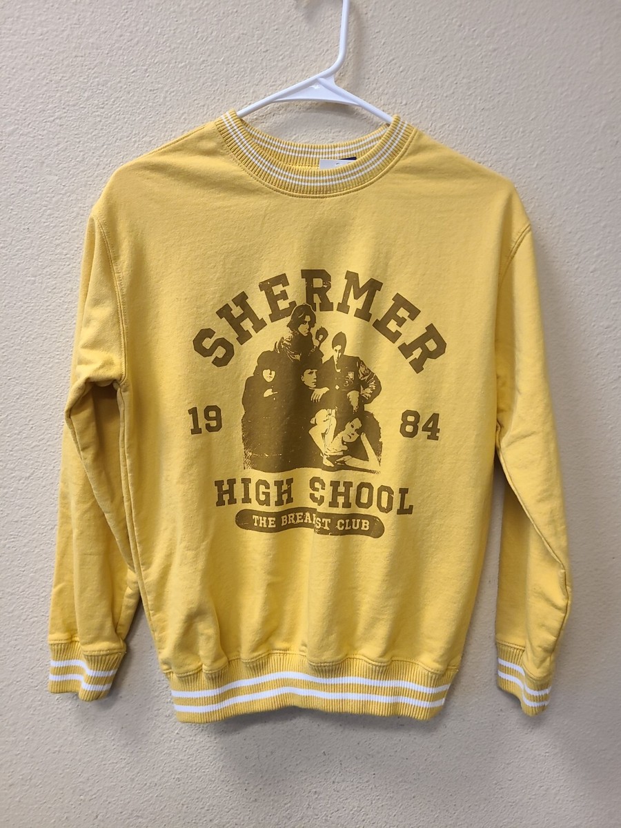 Tostalgic sweatshirt yellow トレーナー THE BREAKFAST CLUB Shermer High School Yellow Sweatshirt