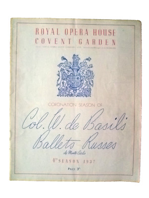 1937 Royal Opera Covent Garden Col W De Basil's Russian Ballet Jeux D'enfants