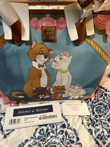 Neu mit Etikett Disney Dooney & Bourke The Aristocats Katzen große Beuteltasche Tasche Handtasche neu mit Etikett - Bild 1 von 10