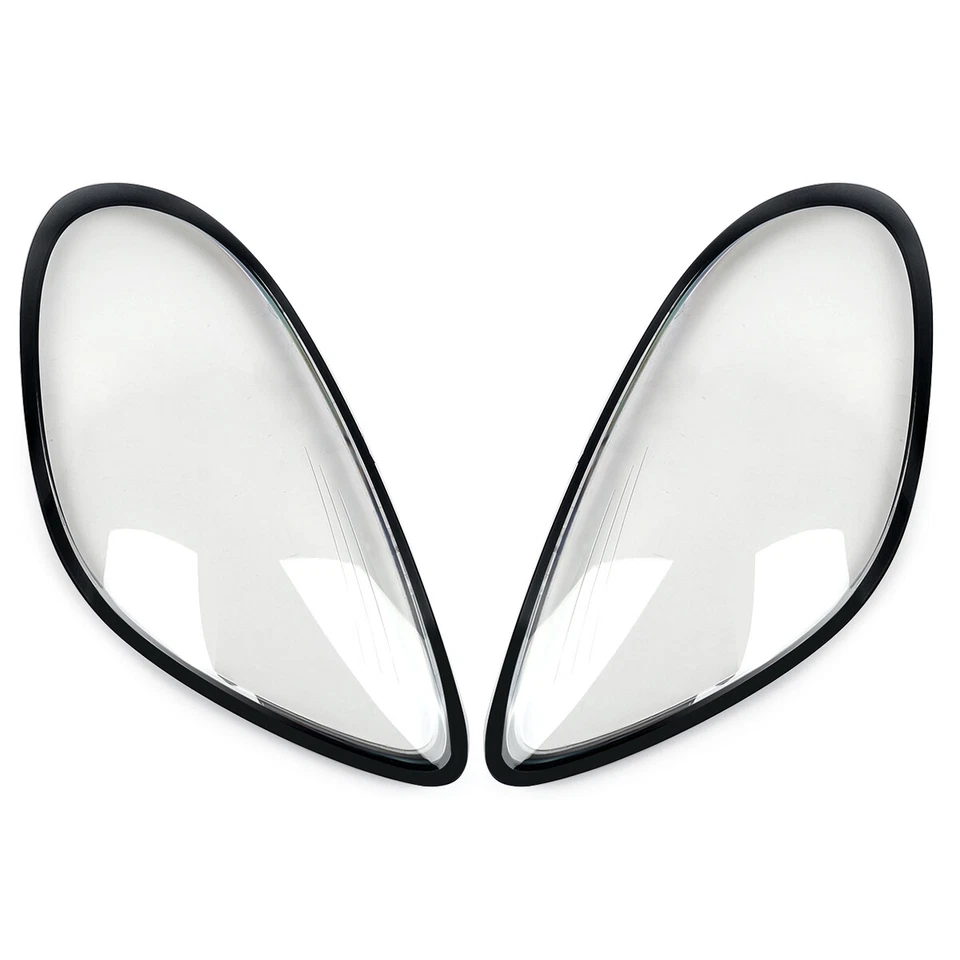 NUEVO par de cubiertas de lente de faros delanteros para Porsche Boxster Cayman 981 2014-2016 L+R Foto 2 de 4