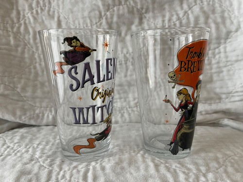 Disney HOCUS POCUS Glassware Set 16 oz Set of 2 Halloween Sanderson Sisters - Picture 4 of 7
