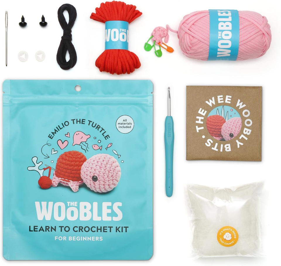 The Woobles Beginners Crochet Kit & Hook ~ All Materials Included ~ You ...