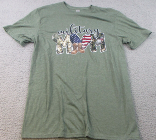 Military Mom Shirt Adult Medium Love Army Soldier Gnome Graphic SoftStyle Gildan - 第 1/7 張圖片