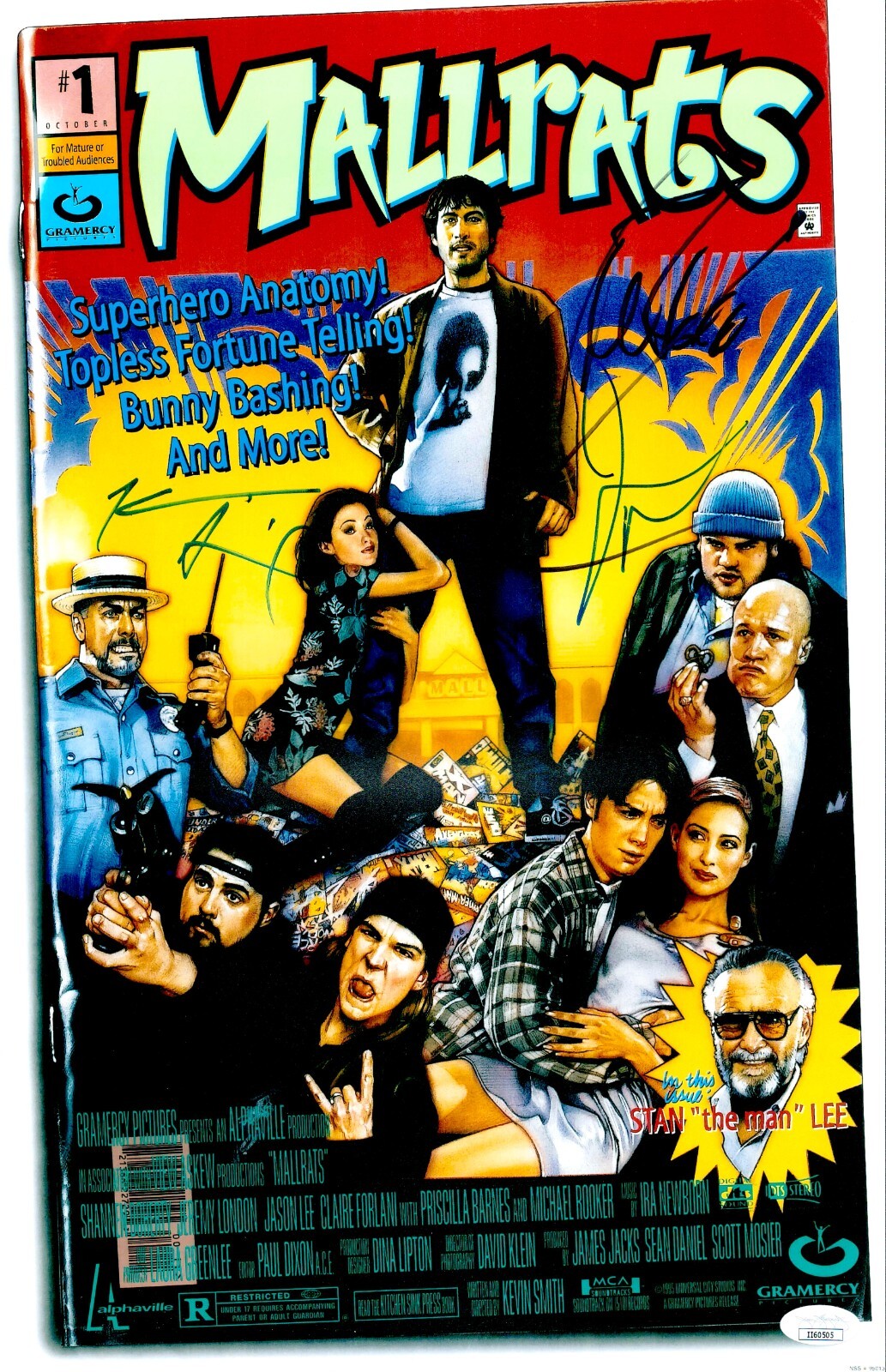 Michael Rooker Autographed Signed KEVIN SMITH +2 11x17 MALLRATS Photo Authentic JSA COA Cert 