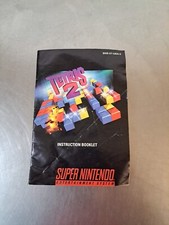 Tetris 2 II SNES Super Nintendo OEM Instruction Manual Only