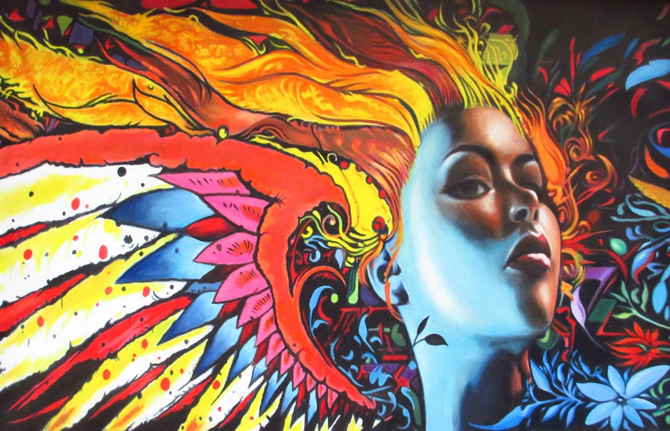 Canvas Painting Graffiti Street art  urban wall decor large size 59"  Australia - Image 2 of 3