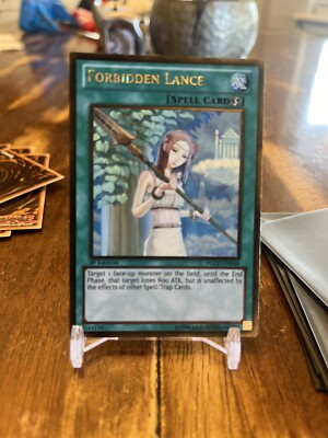 Yugioh Premium Gold Forbidden Lance Gold Rare  1st Edition PGLD-EN048 LP