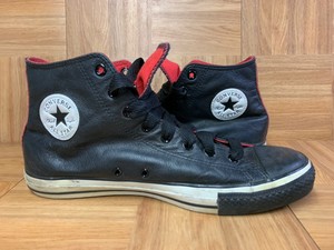 high top chucks black