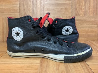 leather black chucks