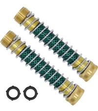 Lifynste Garden Hose Extension Adapter Hose Kink Protector with Coil Spring 2 Pk