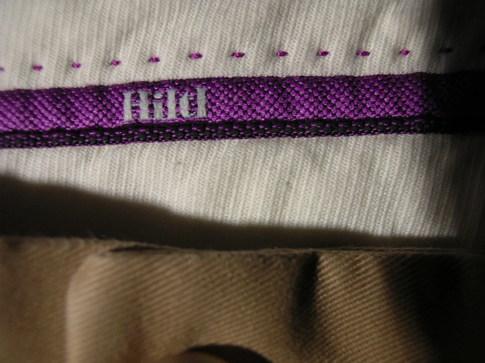 Hiltl de Alemania Color Tostado Oscuro Algodón FF Pantalones de Vestido 34 x 30 (P76) Foto 4 de 4