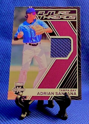 2023 ELITE EXTRA EDITION SP FUTURE THREADS ADRIAN SANTANA #FT-AS TAMPA BAY RAYS