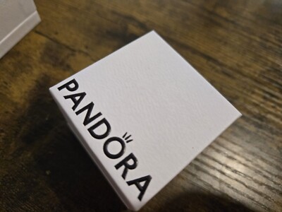 Original Pandora leeres kleines Charm/Ring Schmuckkästchen 4 x 5 cm Neu 