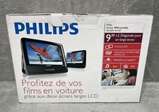 Philips Portable Black DVD Player 9" LCD Dual Screens PD9012M/37 MP3 Player