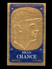 1965 TOPPS EMBOSSED #66 DEAN CHANCE CALIFORNIA ANGELS